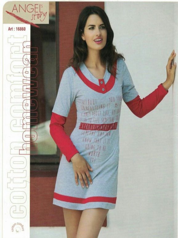 تونیک راحتی آستین بلند کد16860