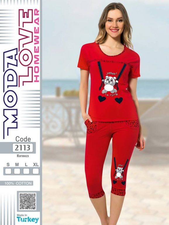 ست راحتی تیشرت و شلوارک کد2113