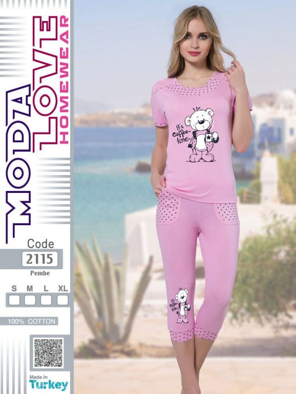 ست راحتی تیشرت و شلوارک کد2115