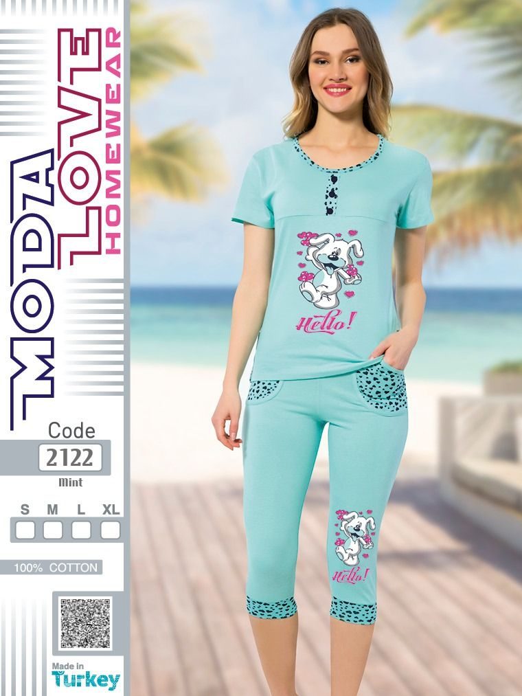 ست راحتی تیشرت و شلوارک کد2122 ست راحتی تیشرت و شلوارک کد2122