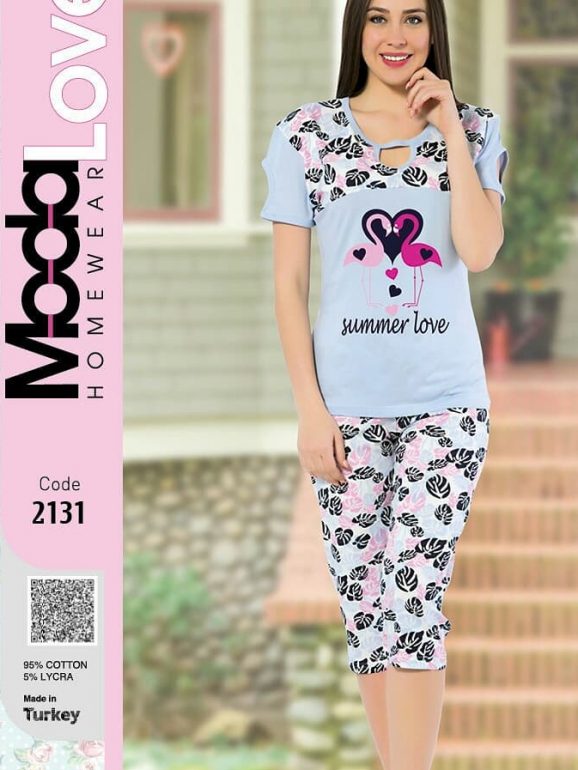 ست راحتی تیشرت و شلوارک کد2131