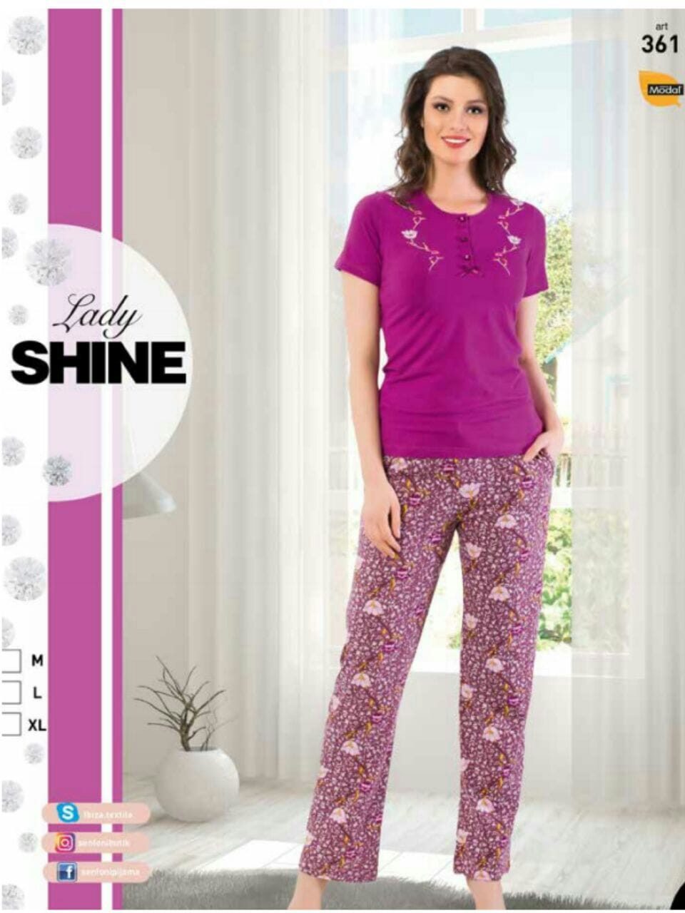 ست راحتی بلوز و شلوار کد361 ست راحتی بلوز و شلوار کد361